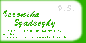 veronika szadeczky business card